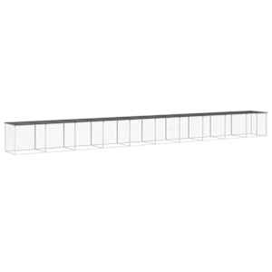 Klec pro kuřata se střechou antracitová 1 003 x 98 x 90 cm ocel - obrázek 2