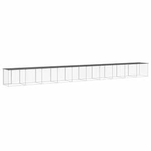 Klec pro kuřata se střechou antracitová 1 003 x 98 x 90 cm ocel - obrázek 5