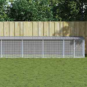 Kokošnjak s svetlo svetlo sivo 1003x98x90 cm pocinkano jeklo