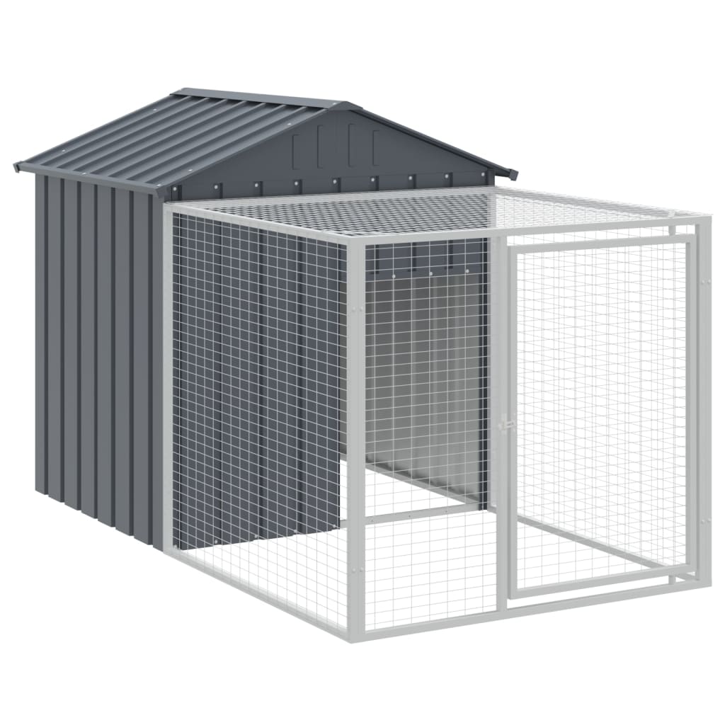 Chicken Coop with Run - Galvanized Steel, Various Sizes and Colors vidaXL - Picture 31 of 82