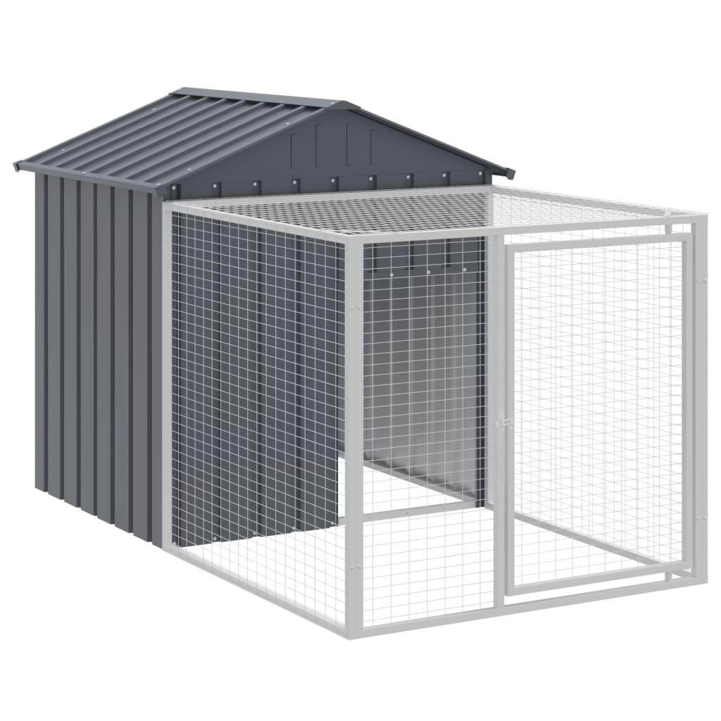Chicken Coop with Run - Galvanized Steel, Various Sizes and Colors vidaXL - Picture 55 of 82