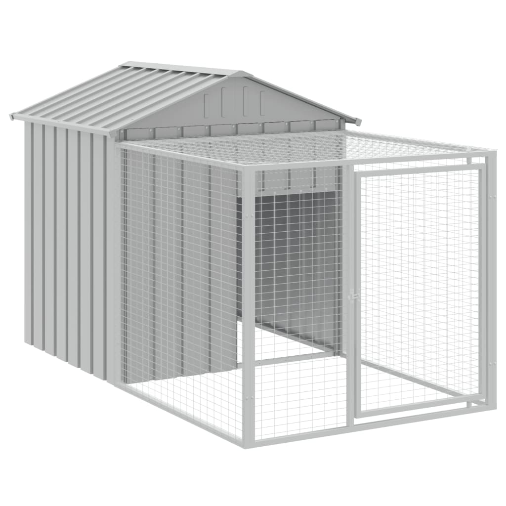 Chicken Coop with Run - Galvanized Steel, Various Sizes and Colors vidaXL - Picture 19 of 82