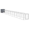 vidaXL kanapuur aedikuga, antratsiithall, 110x1221x110 cm, teras