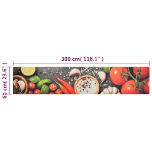 Kuchyňský koberec omyvatelný Zelenina 60 x 300 cm samet - obrázek 5