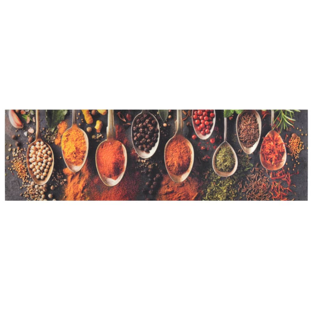 Covor de bucătărie lavabil Spoon & Spices, 45×150 cm, catifea