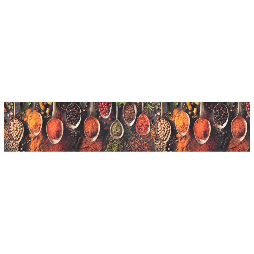 VidaXL Covor De Bucătărie Lavabil Spoon & Spices, 60×300 Cm, Catifea