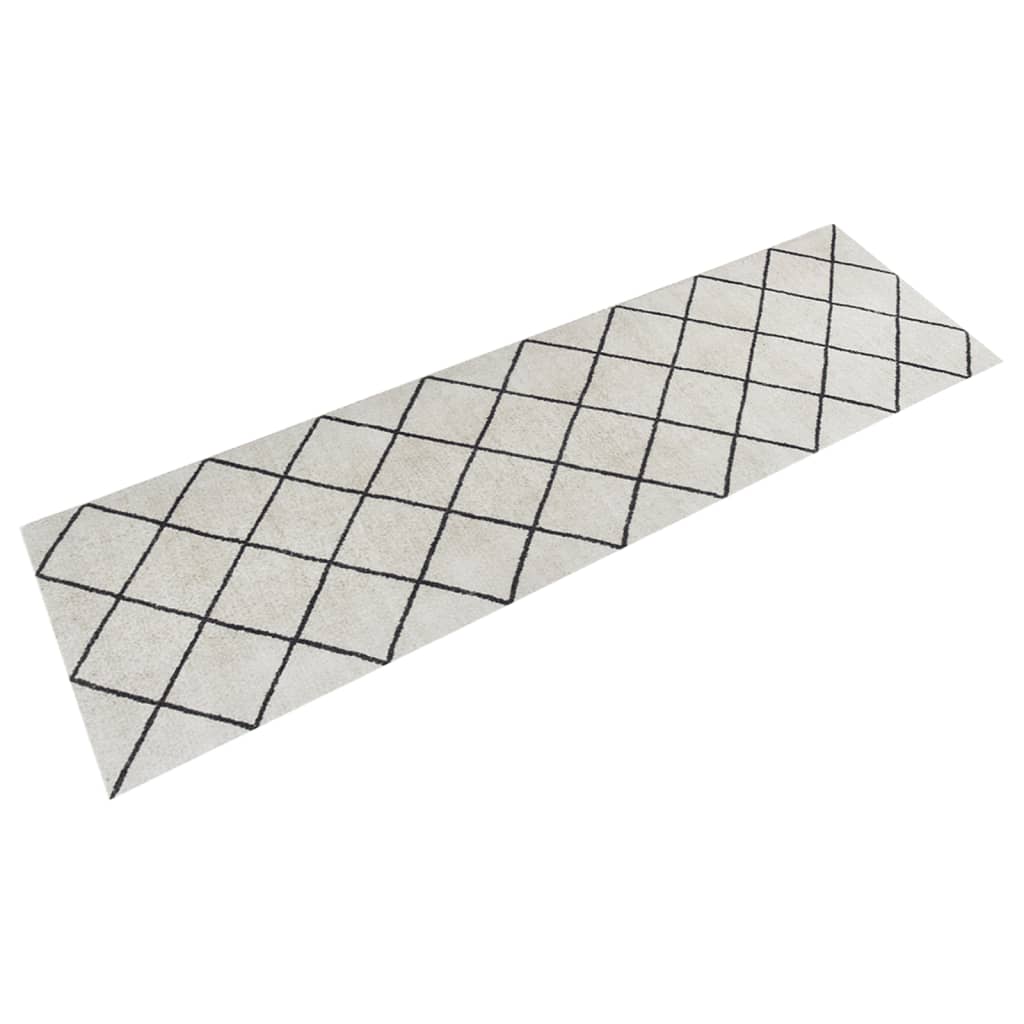 vidaXL Keittiön pestävä matto neliö 45×150 cm sametti