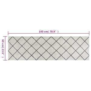 Kuchyňský koberec omyvatelný Čtverec 60 x 180 cm samet - obrázek 5