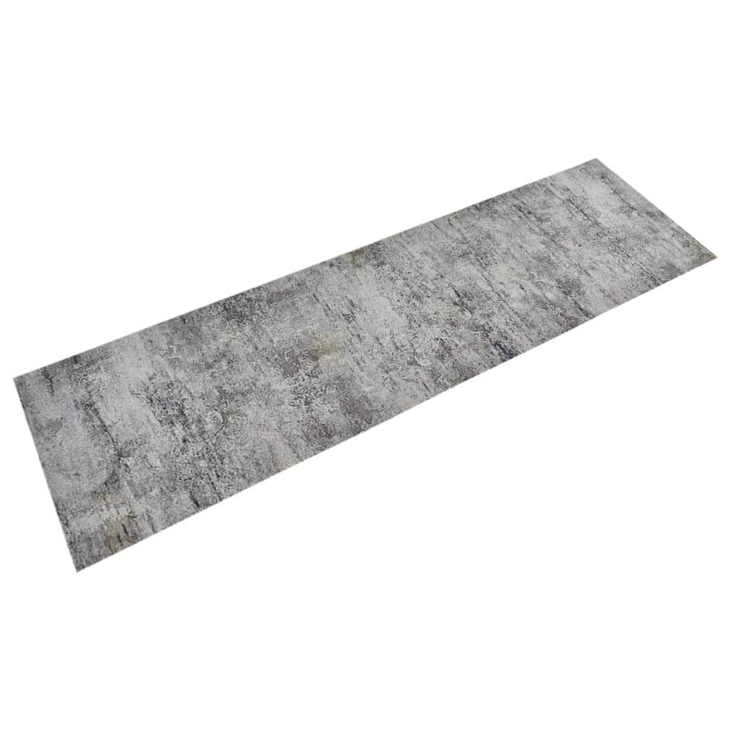 Küchenteppich Waschbar Beton 45×150 cm Samt
