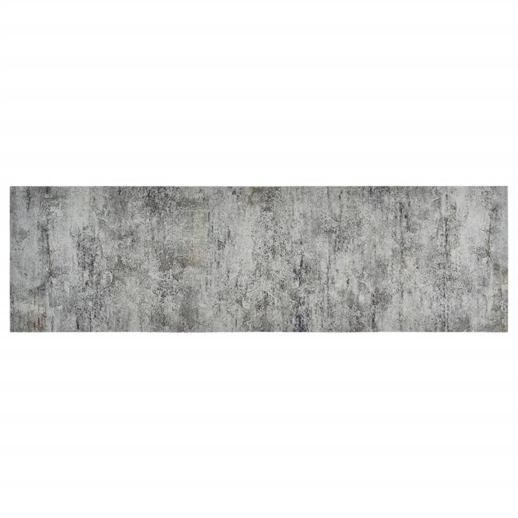 vidaXL Keukenmat wasbaar betonprint 60x180 cm fluweel afbeelding