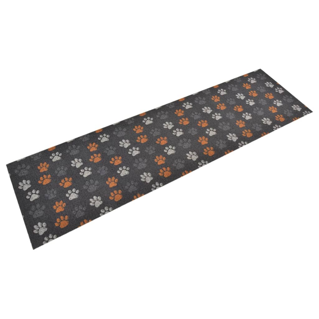 Tappeto da Cucina Lavabile Quadri 45x150 cm Velluto