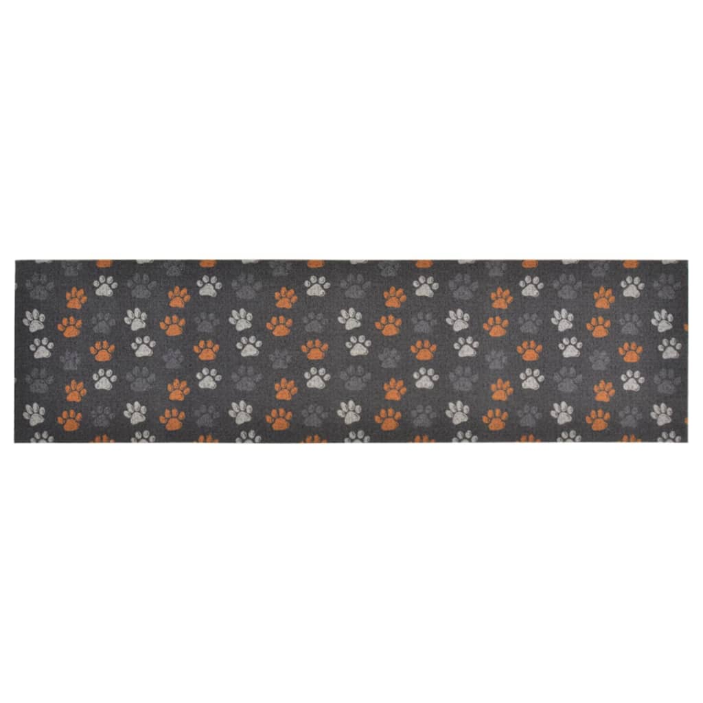 vidaXL Keukenmat wasbaar potenprint 45x150 cm fluweel afbeelding