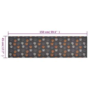 Kuchyňský koberec omyvatelný Tlapky 45 x 150 cm samet - obrázek 5