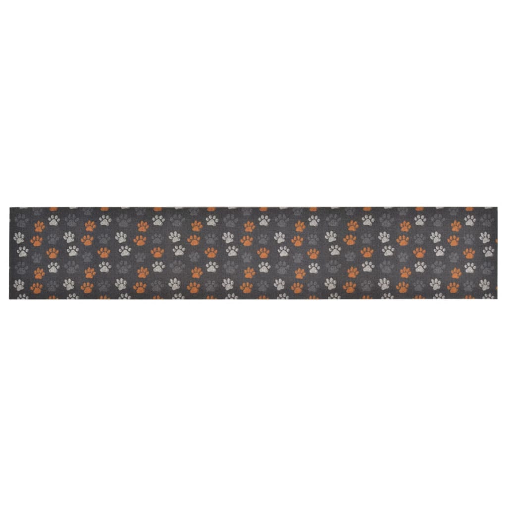 vidaXL Keukenmat wasbaar potenprint 60x300 cm fluweel afbeelding