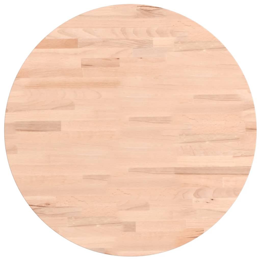 vidaXL Tafelblad rond Ø50x1,5 cm massief beukenhout