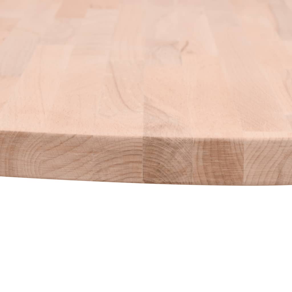 vidaXL Tafelblad rond Ø80x1,5 cm massief beukenhout afbeelding