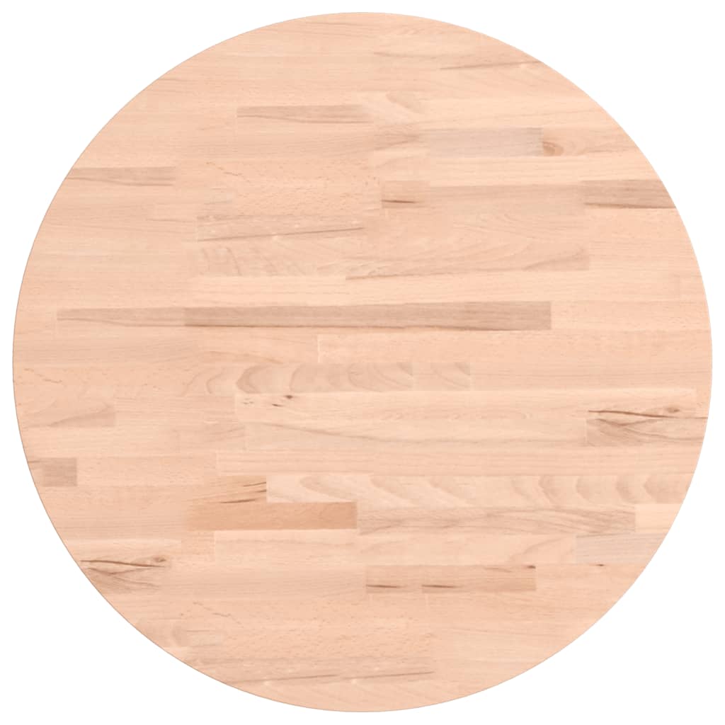 Blat de masă rotund, Ø50×2,5 cm, lemn masiv de fag