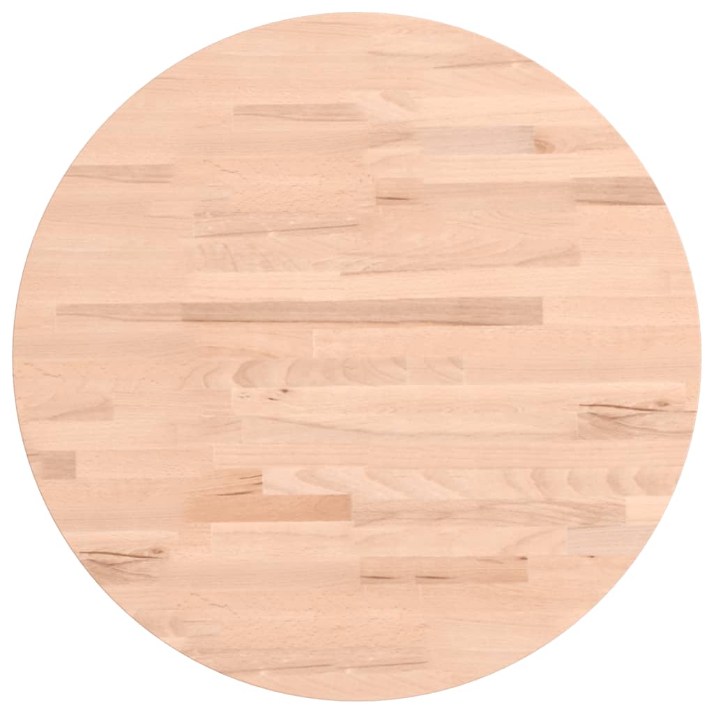 vidaXL Tafelblad rond Ø50x2,5 cm massief beukenhout