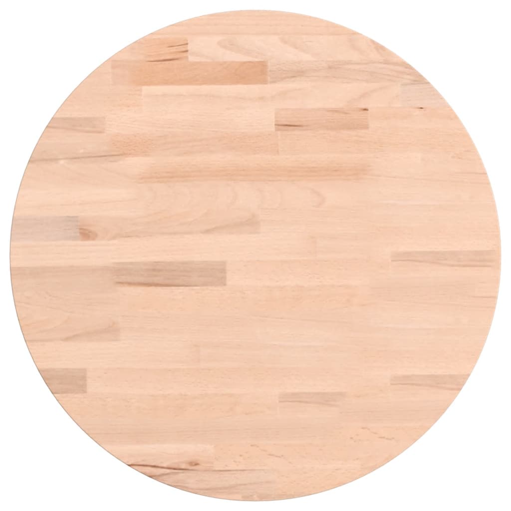 Blat de masă rotund, Ø40×4 cm, lemn masiv de fag