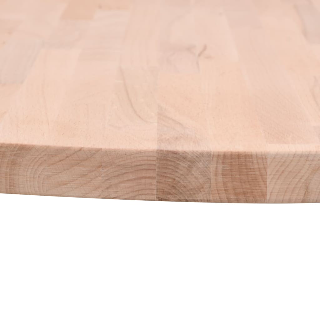 vidaXL tömör bükkfa kerek asztallap Ø80 x 4 cm
