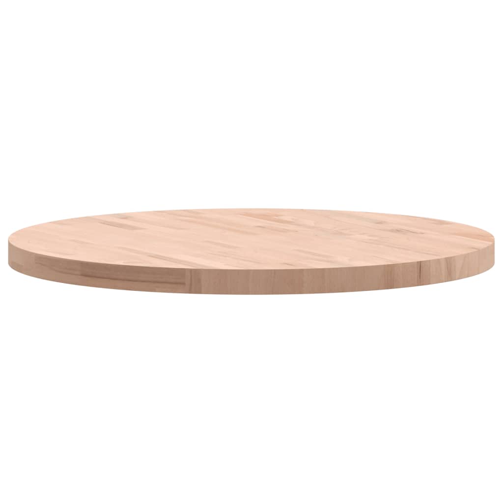 vidaXL Tafelblad rond Ø80x4 cm massief beukenhout bruin, foto 4