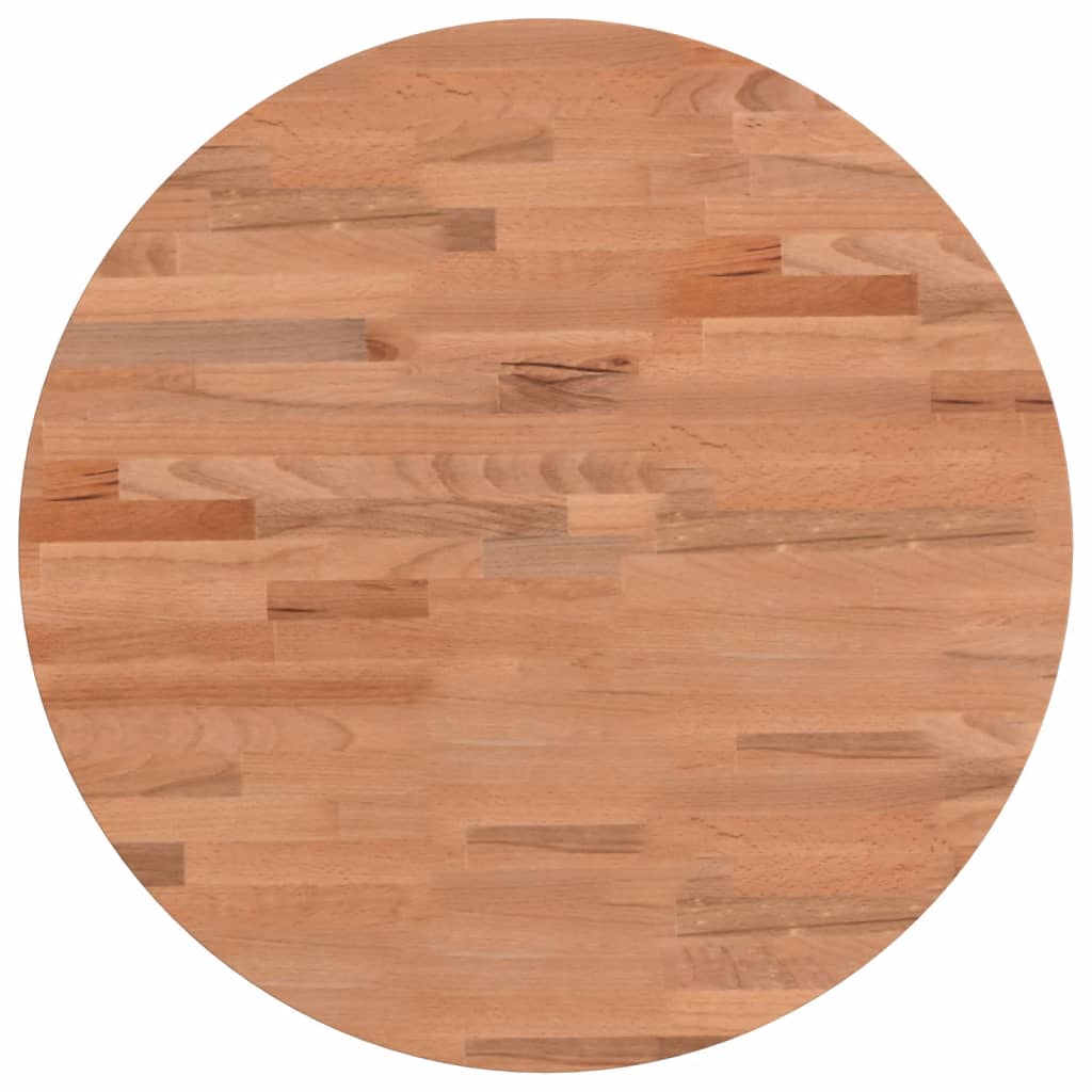 Blat de masă rotund, Ø50×2,5 cm, lemn masiv de fag