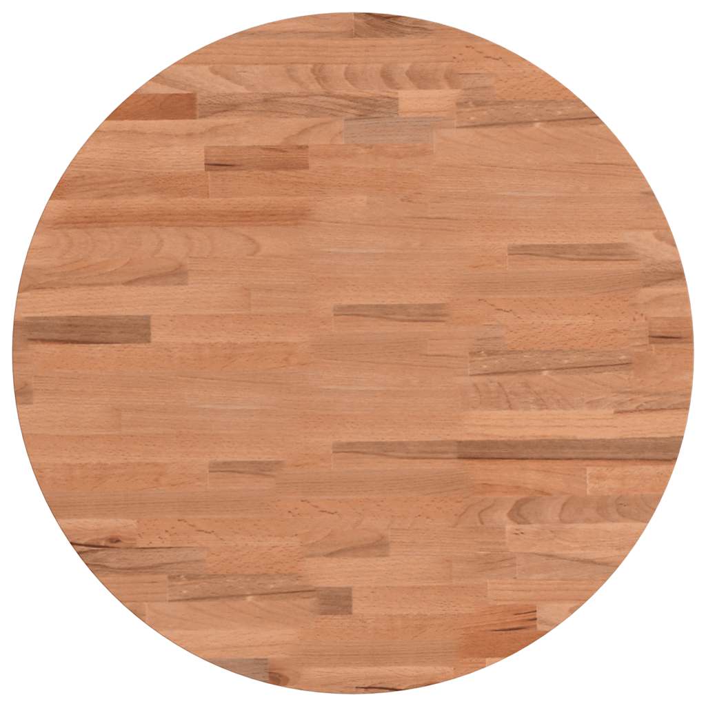 vidaXL Tafelblad rond Ø50x4 cm massief beukenhout