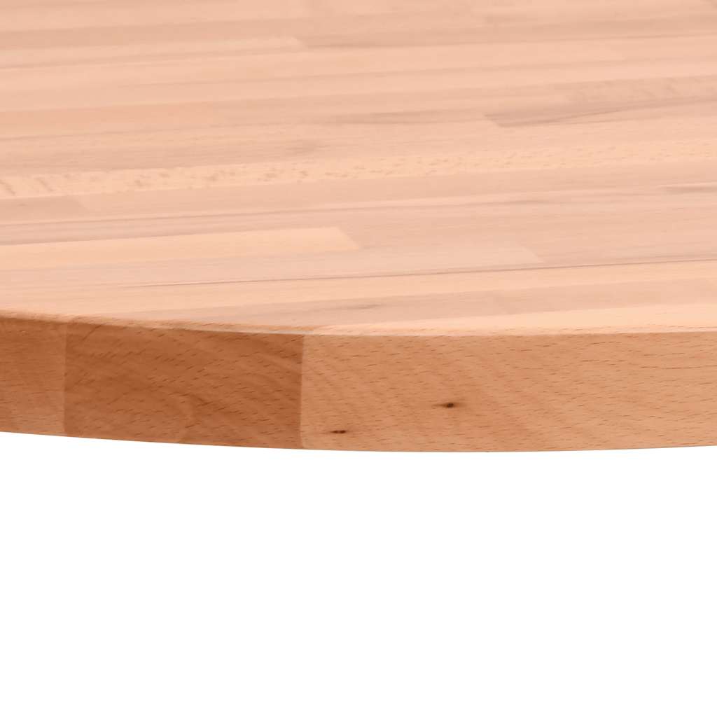 vidaXL Tafelblad rond Ø90x4 cm massief beukenhout afbeelding