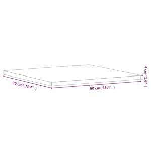 Stolní deska 90 x 90 x 4 cm čtvercová masivní bukové dřevo - obrázek 7