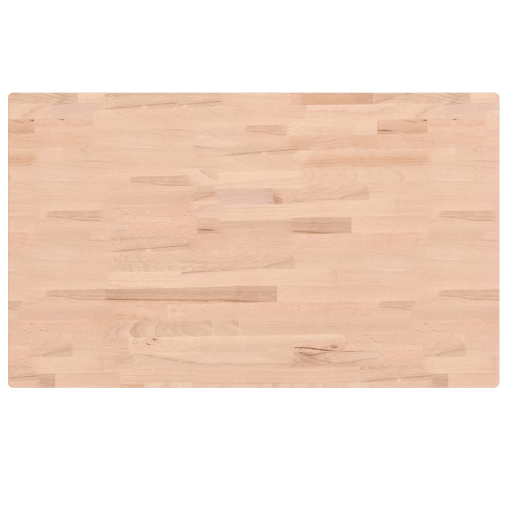 vidaXL Wastafelblad 100x60x4 cm massief beukenhout