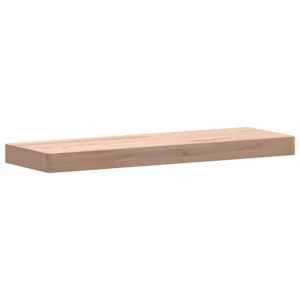 vidaXL Wall Shelf 60x20x4 cm Solid Wood Beech