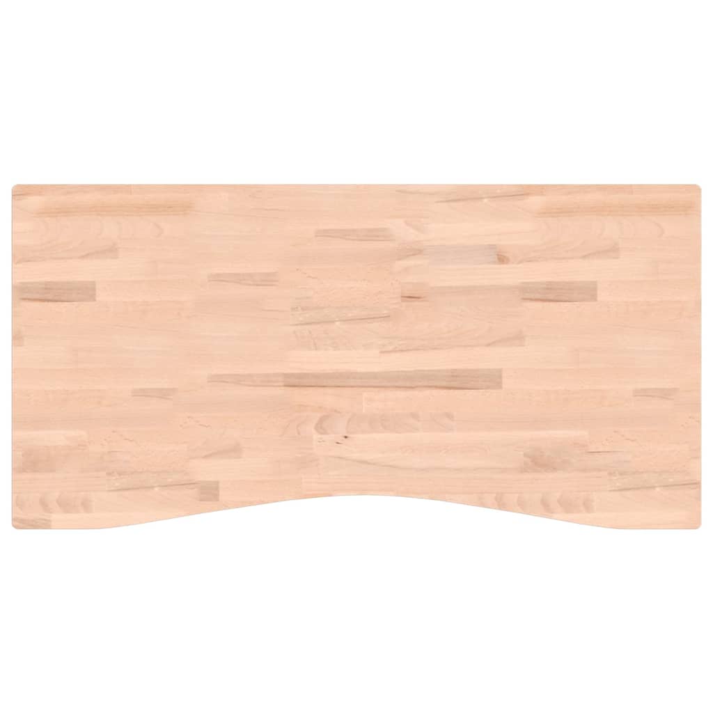 Blat de birou, 110x(50-55)x1,5 cm, lemn masiv de fag
