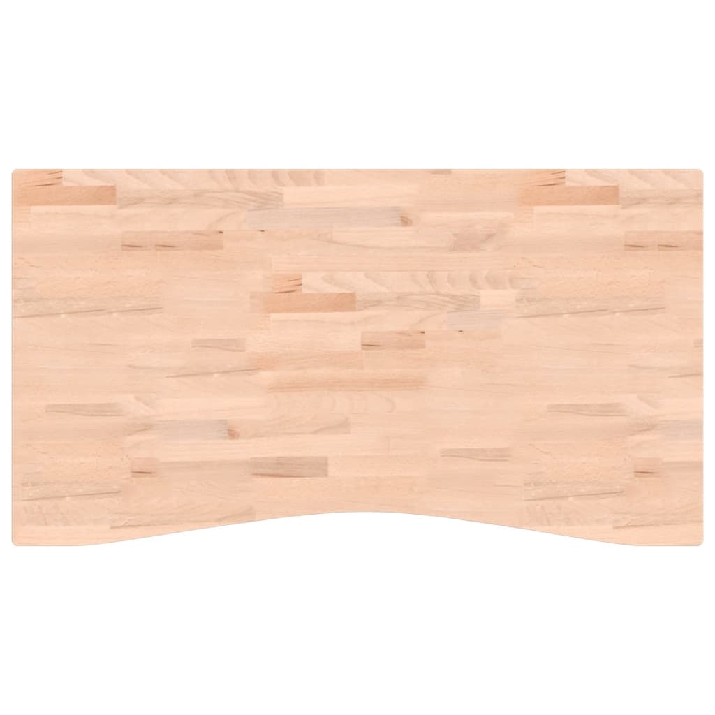 Blat de birou, 110x(55-60)x1,5 cm, lemn masiv de fag