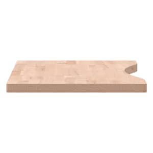 Deska psacího stolu 80 x (36–40) x 2,5 cm masivní bukové dřevo - obrázek 5