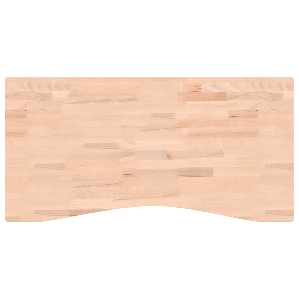 vidaXL Deska psacího stolu 100 x (45–50) x 2,5 cm masivní bukové dřevo