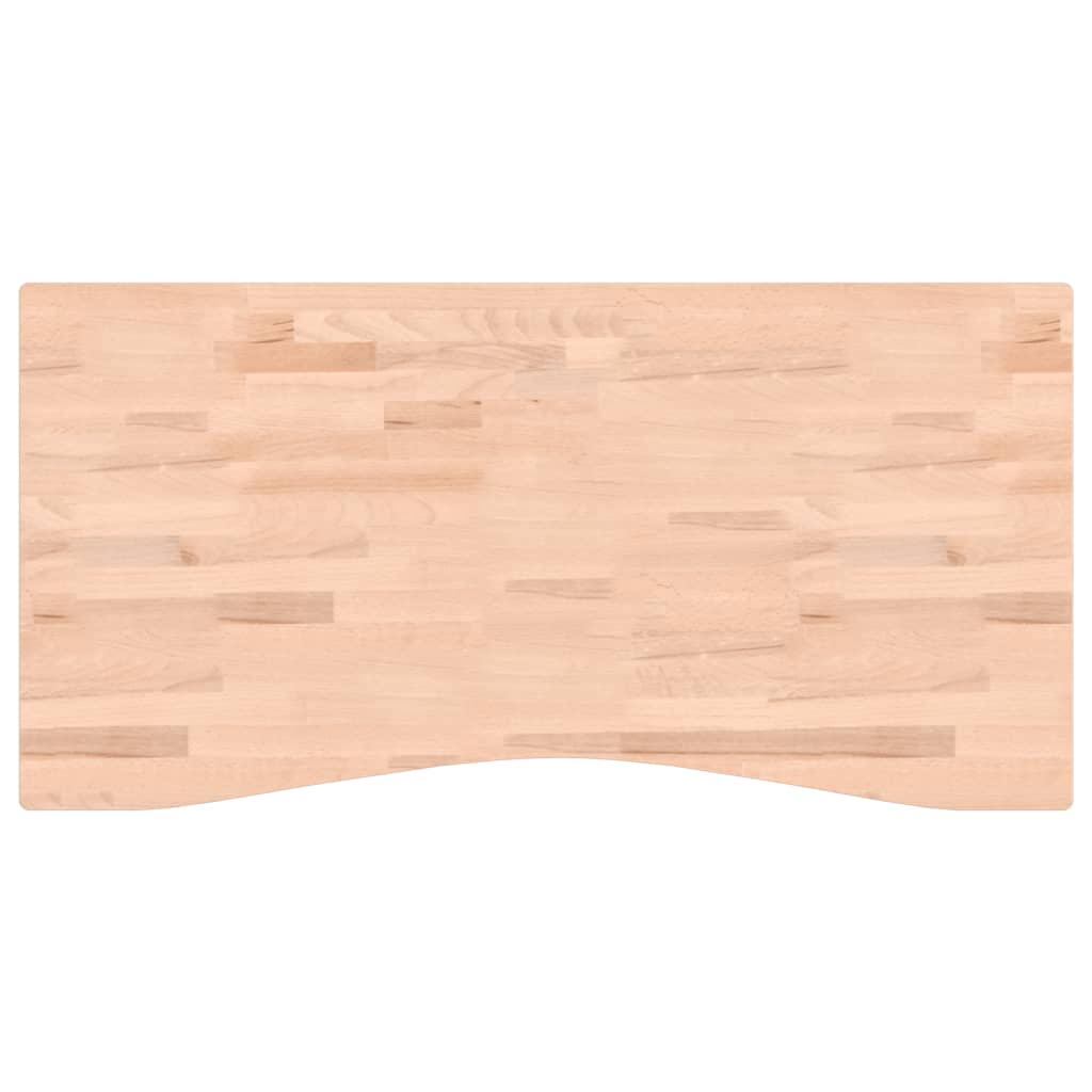 vidaXL Deska psacího stolu 110 x (50–55) x 2,5 cm masivní bukové dřevo