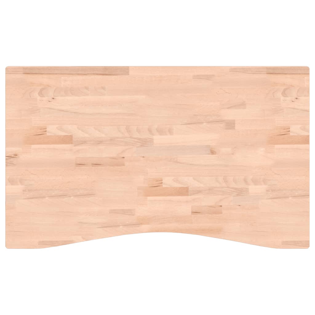 Blat de birou, 100x(55-60)x2,5 cm, lemn masiv de fag