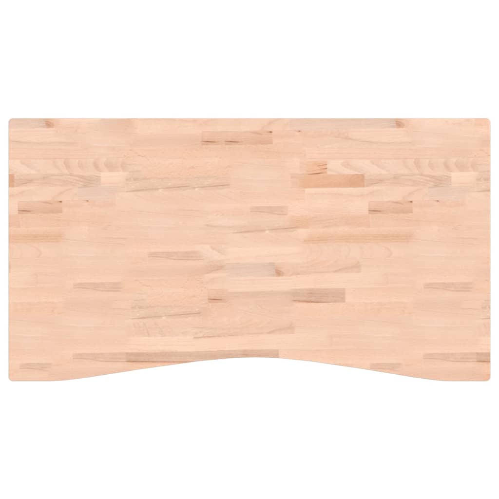 Blat de birou, 110x(55-60)x2,5 cm, lemn masiv de fag