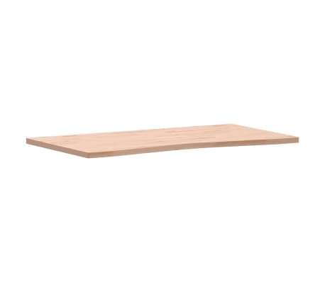 vidaXL Desk Top 110x(55-60)x2.5 cm Solid Wood Beech