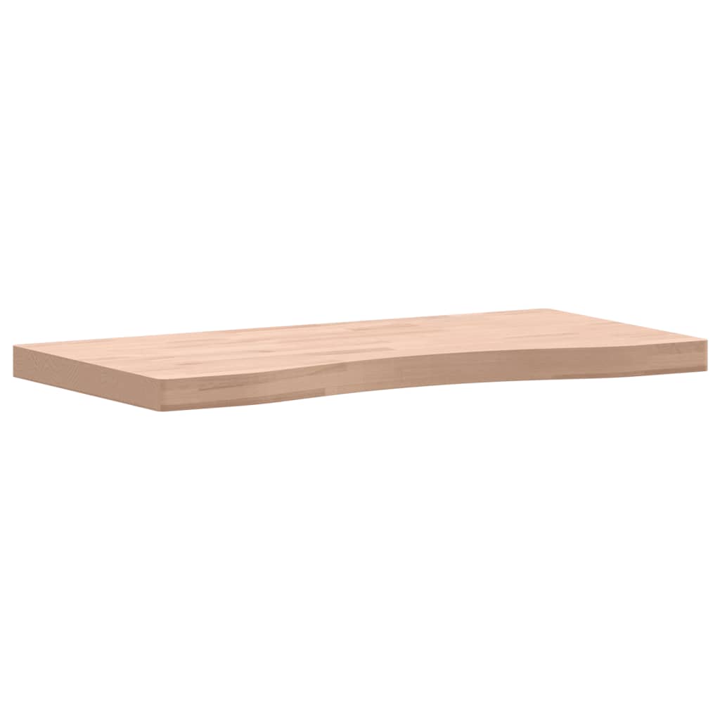 Thumbnail - vidaXL Schreibtischplatte 80x(36-40)x4 cm Massivholz Buche