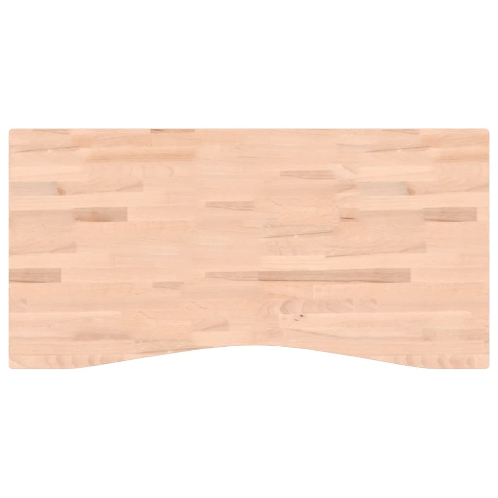 Blat de birou, 110x(50-55)x4 cm, lemn masiv de fag