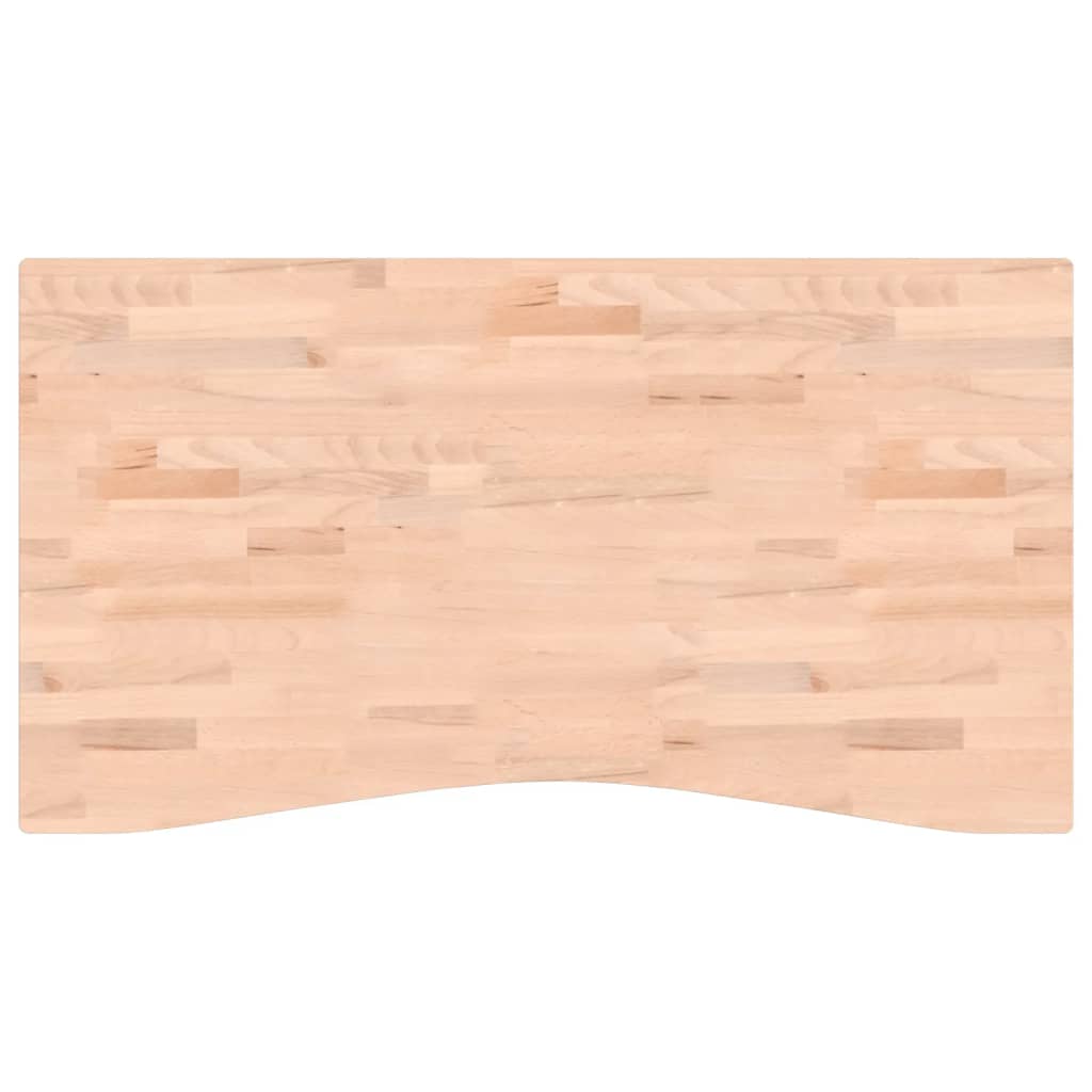 Blat de birou, 110x(55-60)x4 cm, lemn masiv de fag