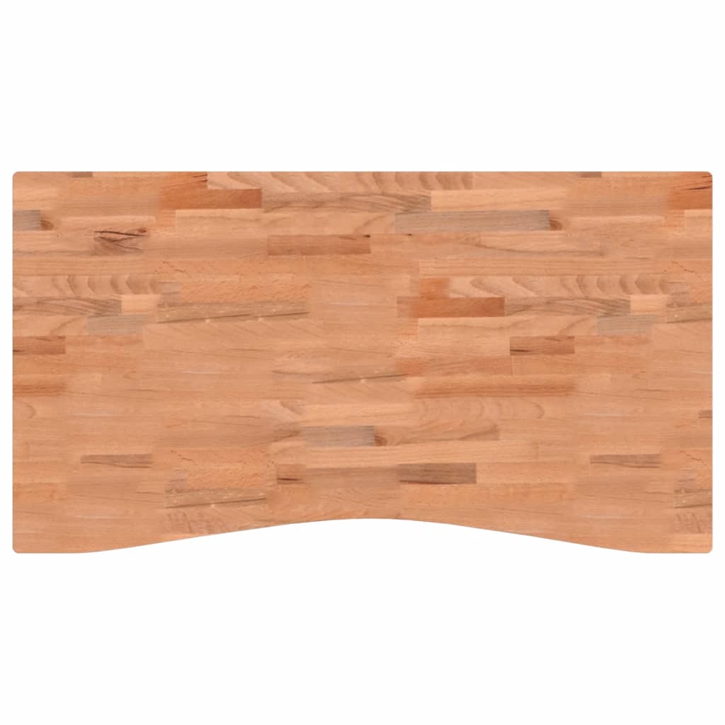 vidaXL Deska psacího stolu 110 x (55–60) x 1,5 cm masivní bukové dřevo