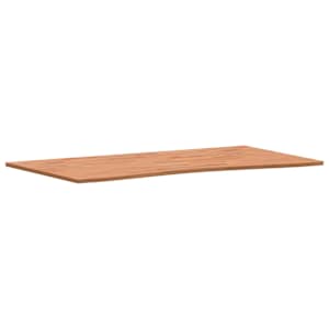 vidaXL Desk Top 110x(55-60)x1.5 cm Solid Wood Beech