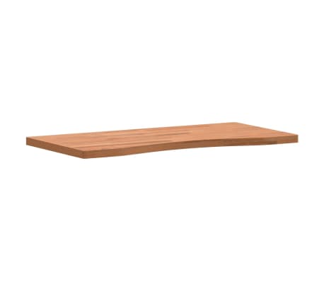 vidaXL Επιφάνεια Εργασίας 80x(36-40)x2,5 εκ. από Μασίφ Ξύλο Οξιάς