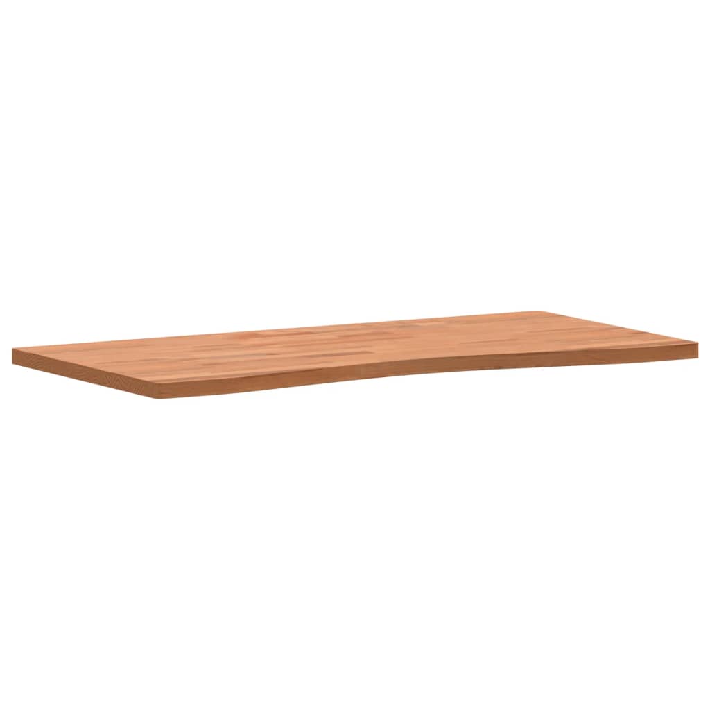 Thumbnail - vidaXL Schreibtischplatte 100x(45-50)x2,5 cm Massivholz Buche