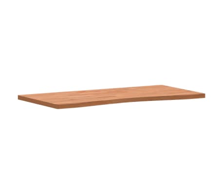 vidaXL Schreibtischplatte 100x(45-50)x2,5 cm Massivholz Buche