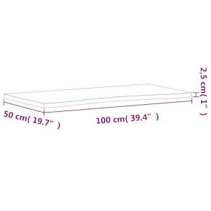 Deska psacího stolu 100 x (45–50) x 2,5 cm masivní bukové dřevo - obrázek 8