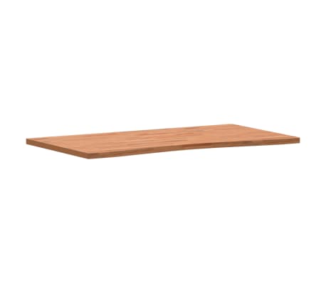 vidaXL Desk Top 110x(55-60)x2.5 cm Solid Wood Beech