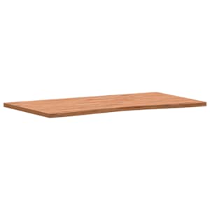 vidaXL Desk Top 110x(55-60)x2.5 cm Solid Wood Beech